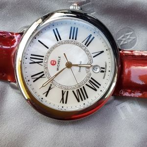 Michele diamond watch.